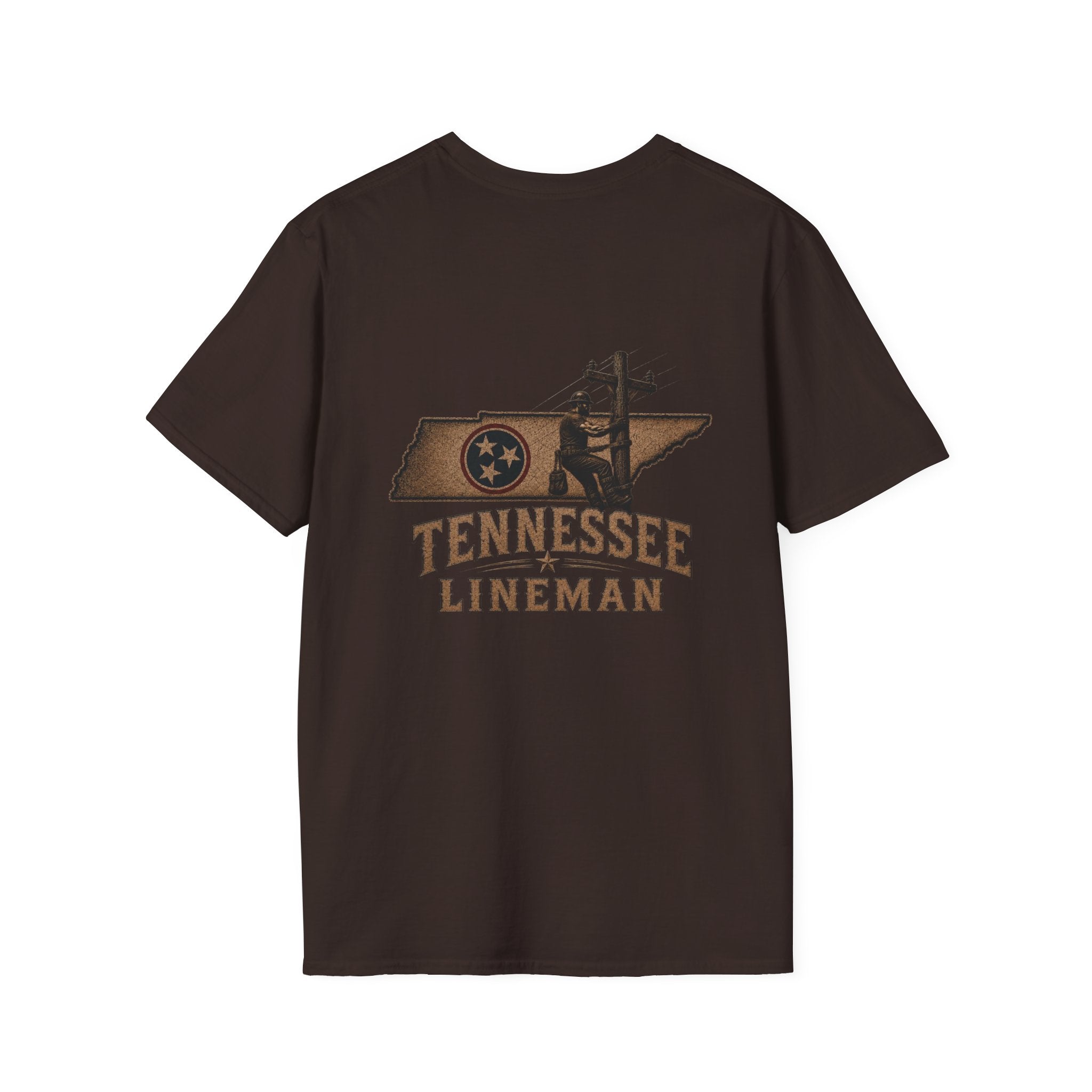 LineDaddy TN Lineman T-Shirt White Logo