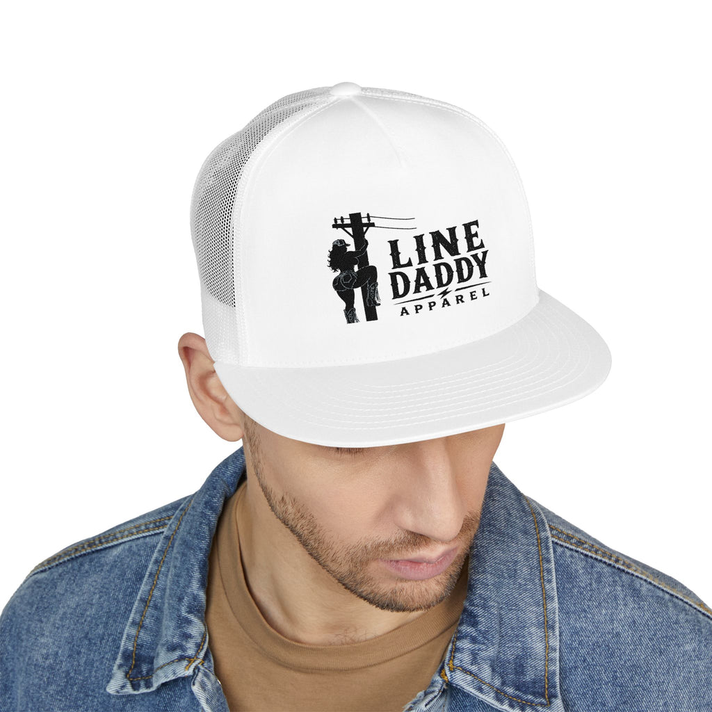 Line Daddy Trucker Cap - Lineman Logo Snapback Hat