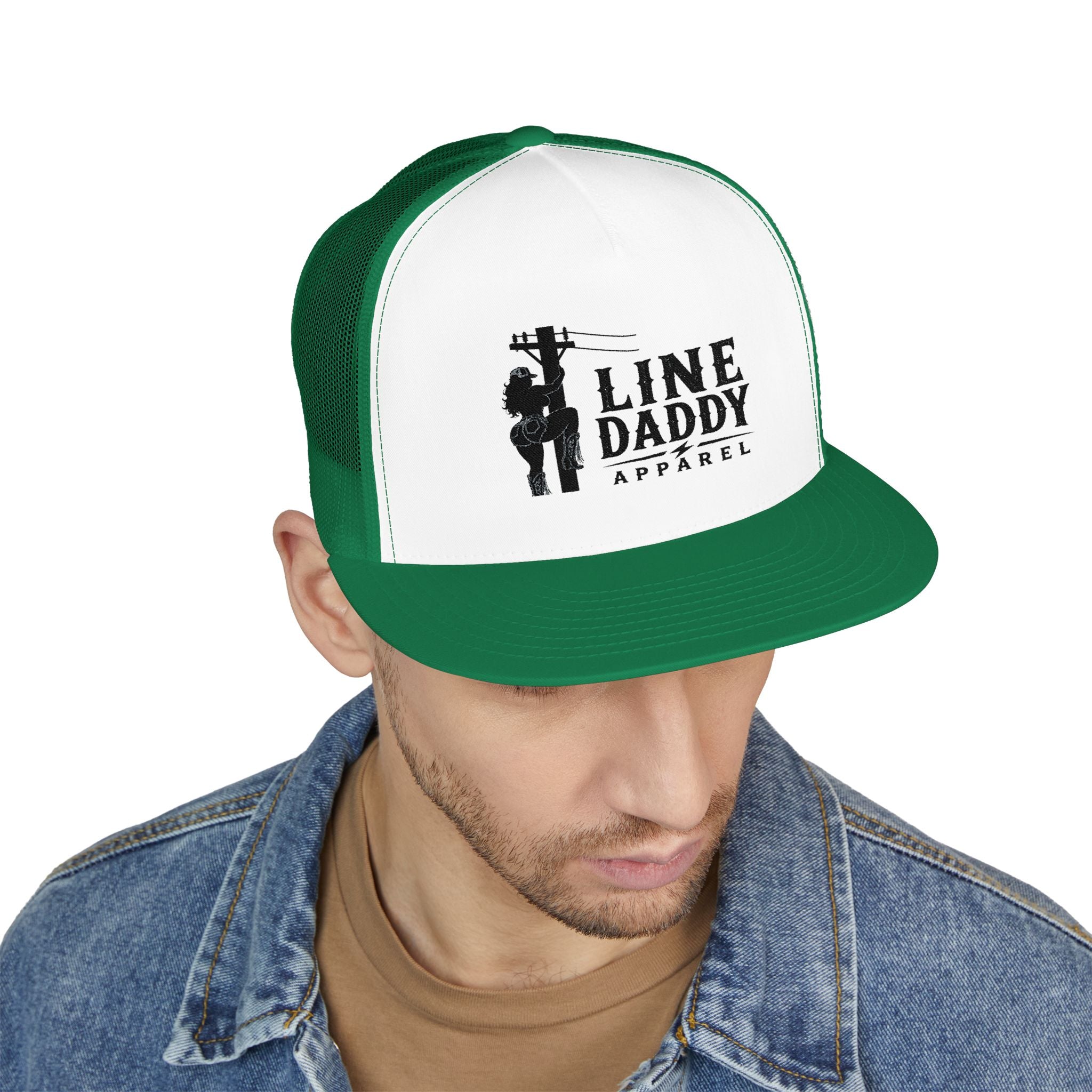 Line Daddy Trucker Cap - Lineman Logo Snapback Hat