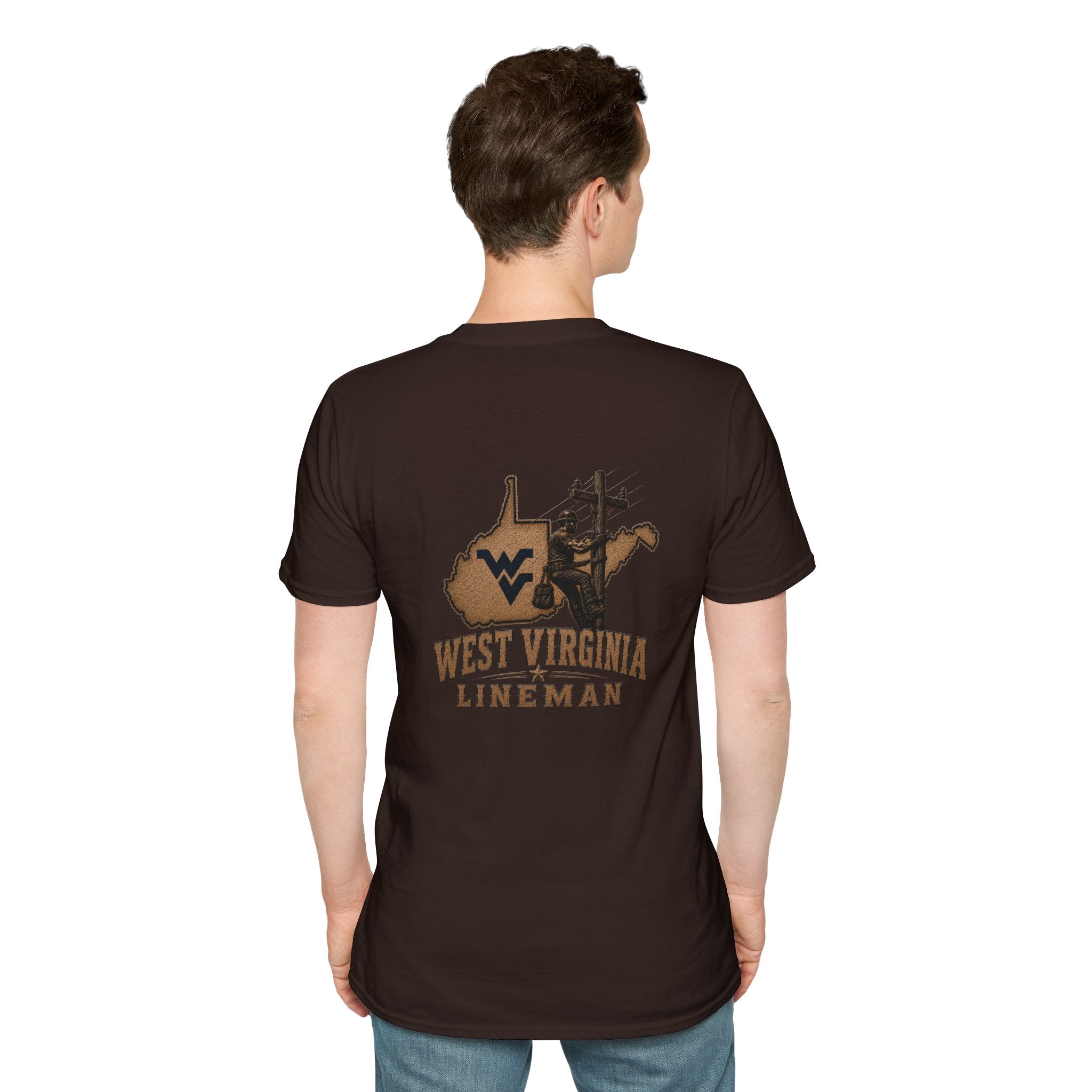 LineDaddy- West Virginia T-Shirt White Logo