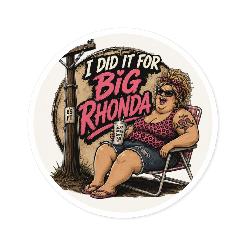 LineDaddy Sticker — "I Did It For Big Rhonda"