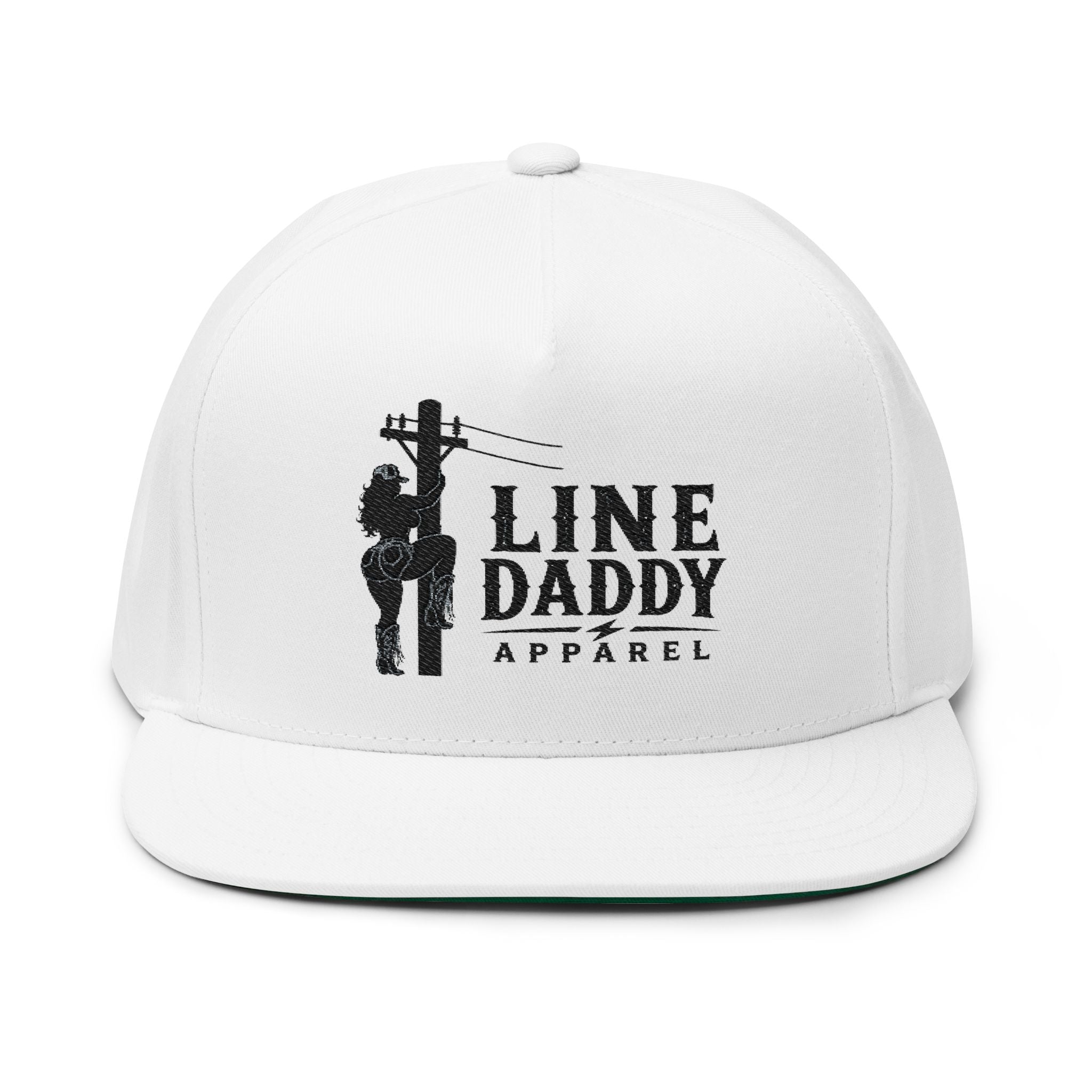 Flat Bill Cap - Line Daddy - Embroidered