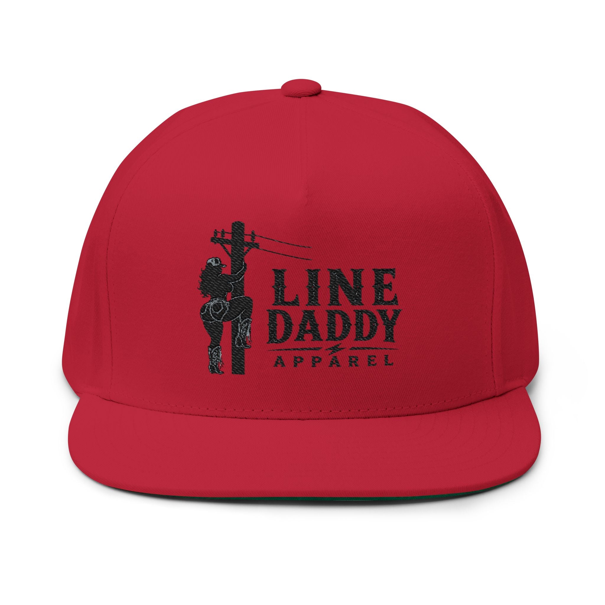 Flat Bill Cap - Line Daddy - Embroidered