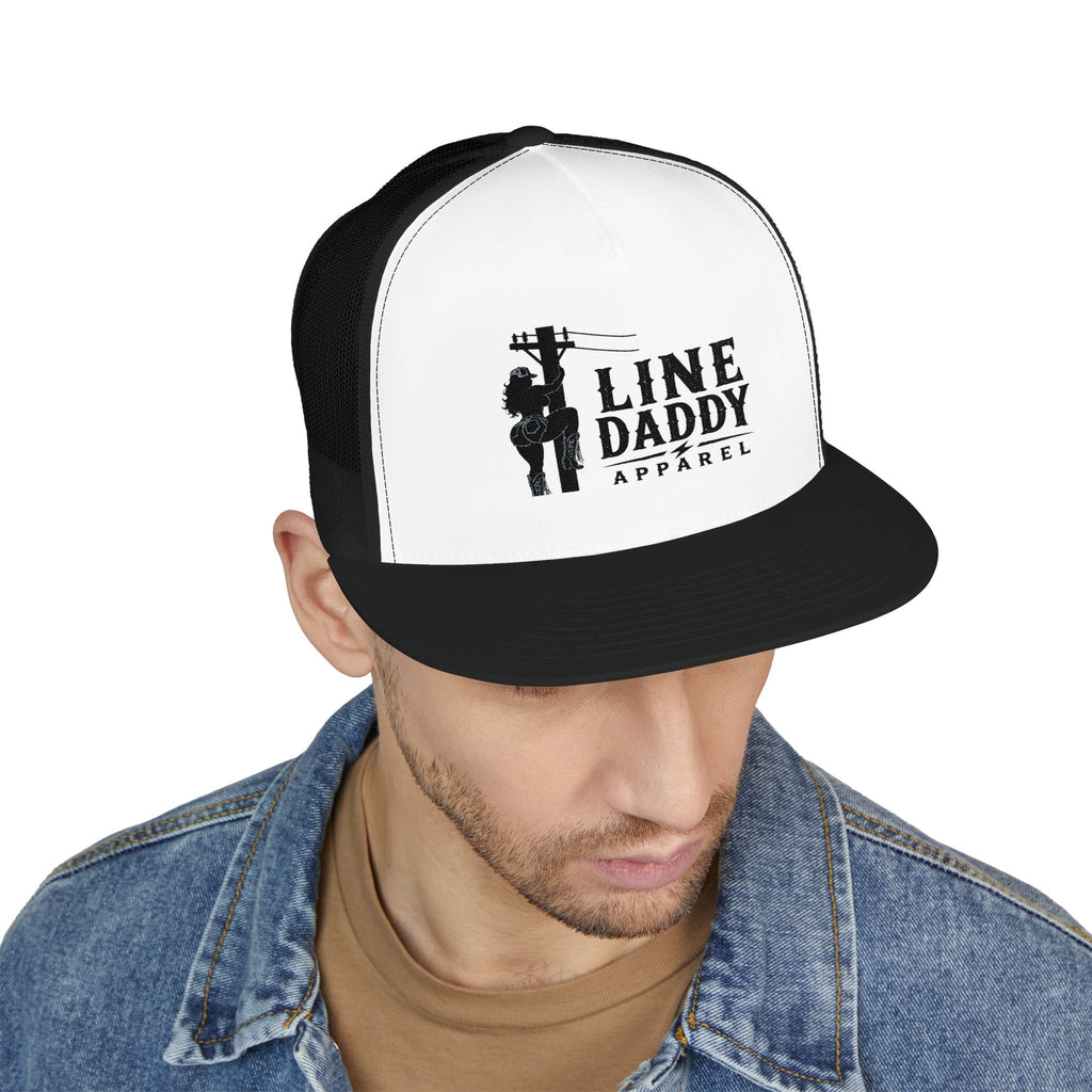 Line Daddy Trucker Cap - Lineman Logo Snapback Hat