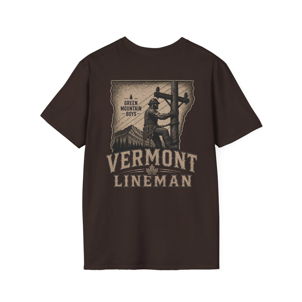 LineDaddy Vermont T-Shirt White Logo