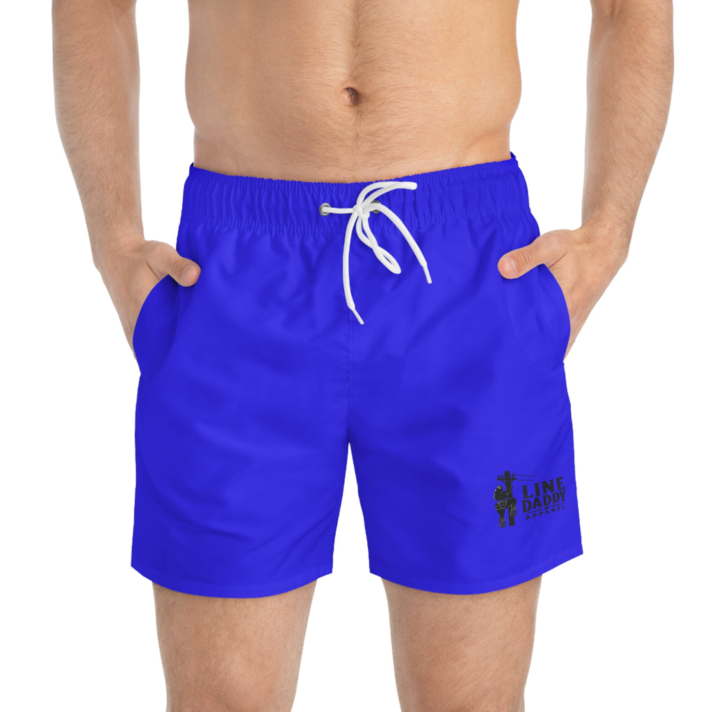 LineDaddy Blue Swimwear- Small Logo