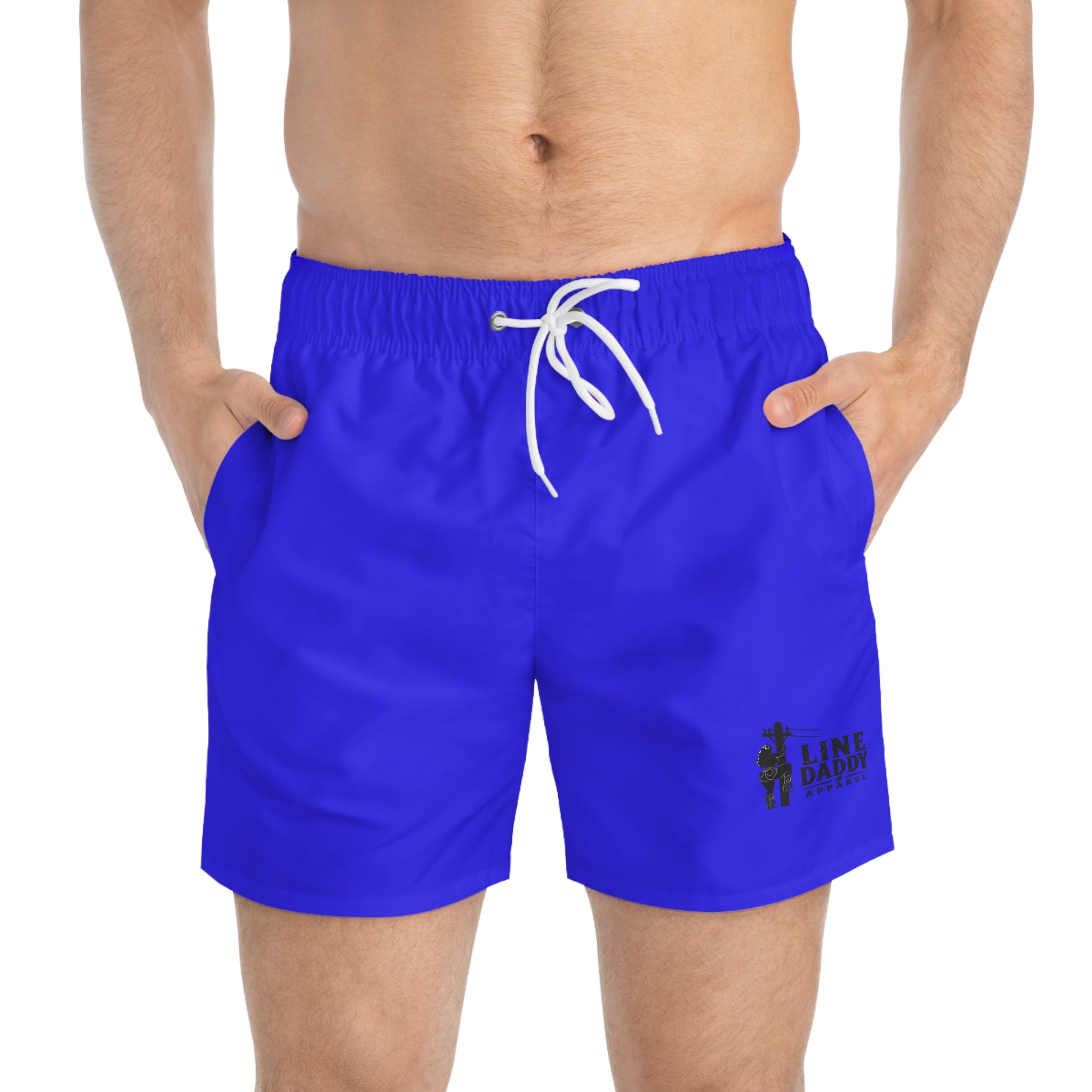 LineDaddy Blue Swimwear- Small Logo