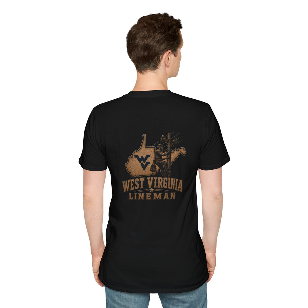 LineDaddy- West Virginia T-Shirt White Logo