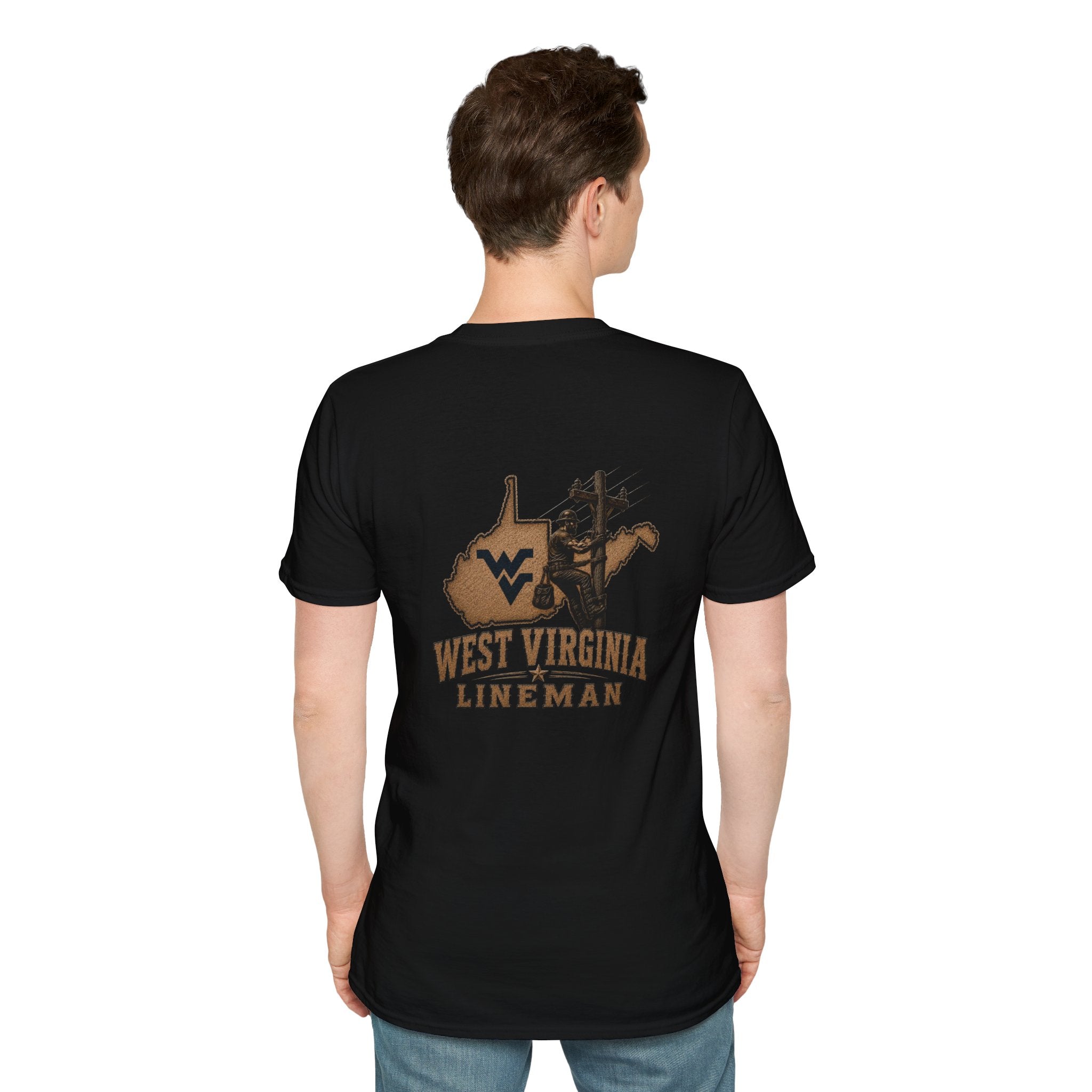 LineDaddy- West Virginia T-Shirt White Logo