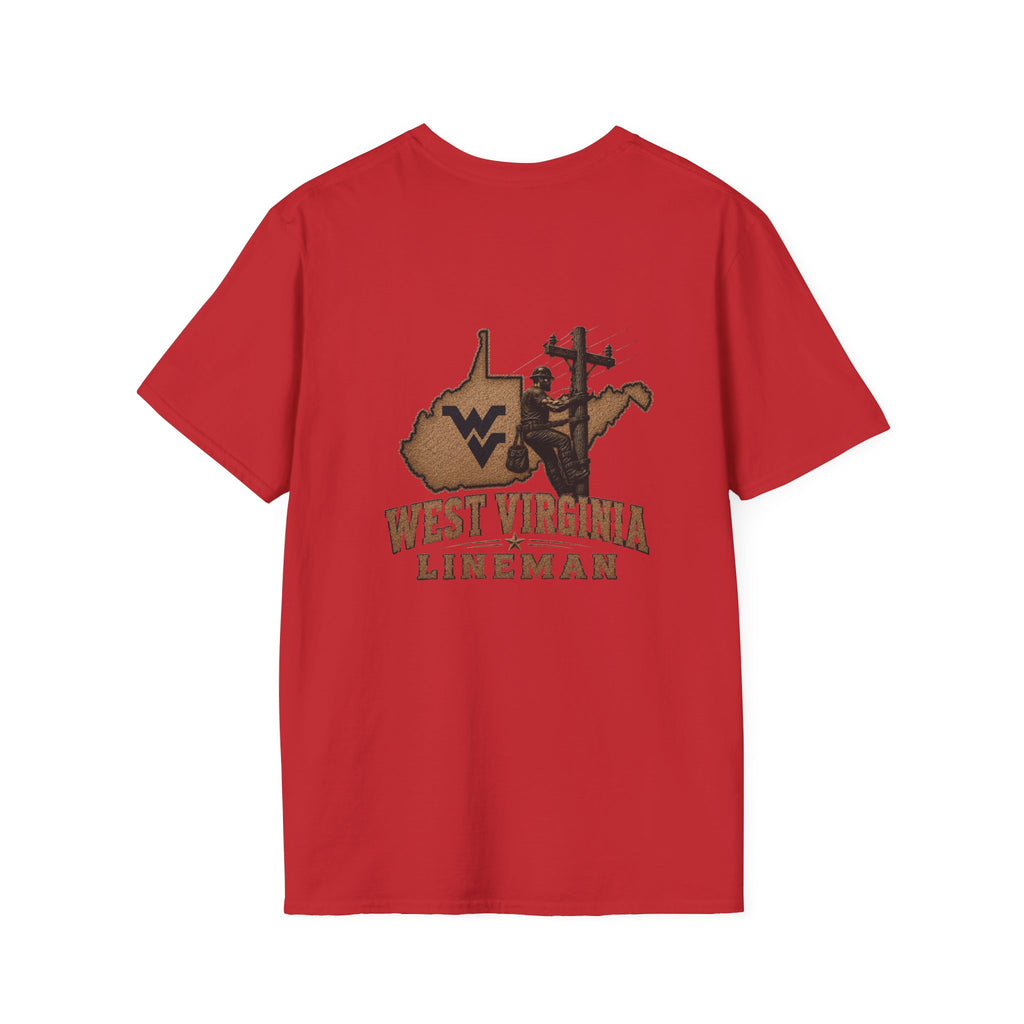 LineDaddy- West Virginia T-Shirt White Logo
