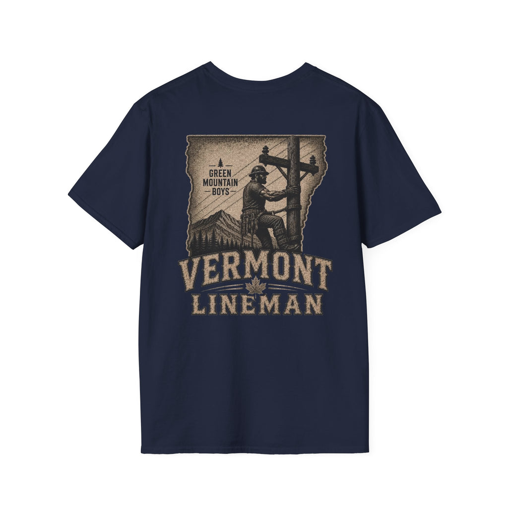 LineDaddy Vermont T-Shirt White Logo