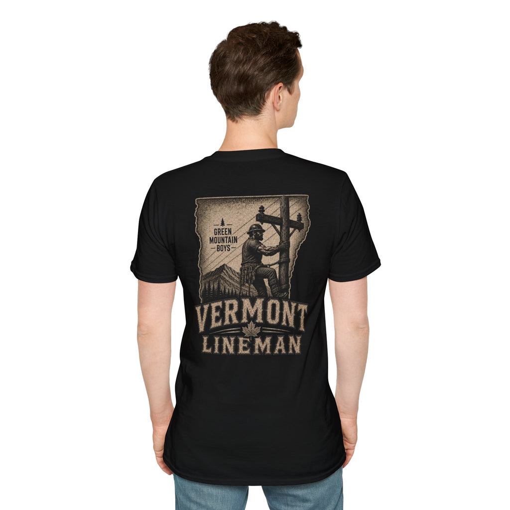 LineDaddy Vermont T-Shirt White Logo