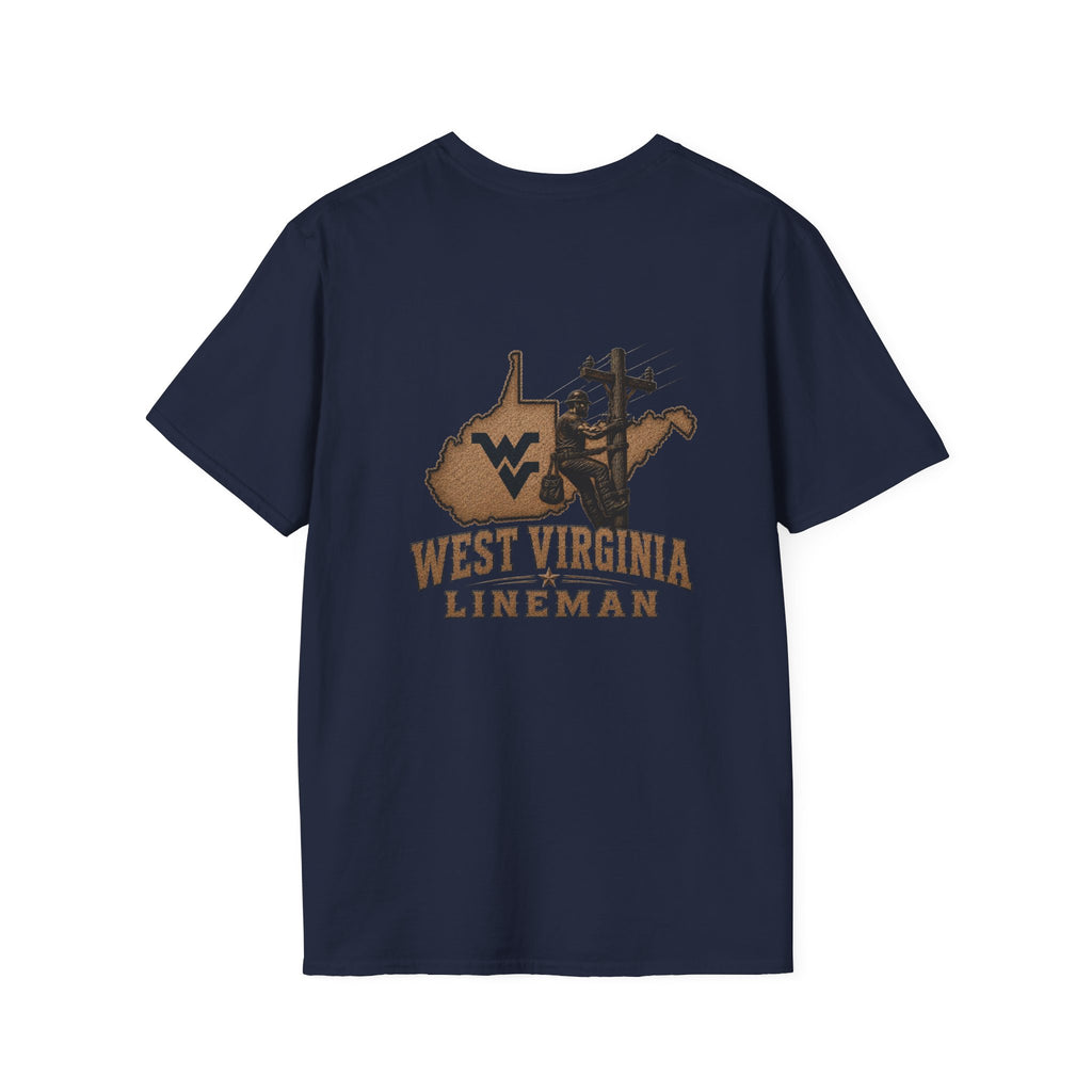 LineDaddy- West Virginia T-Shirt White Logo