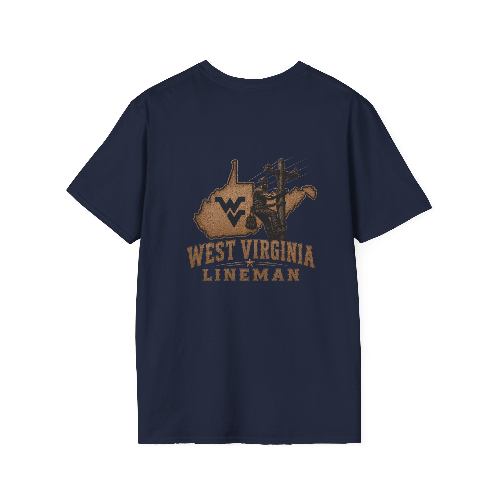 LineDaddy- West Virginia T-Shirt White Logo