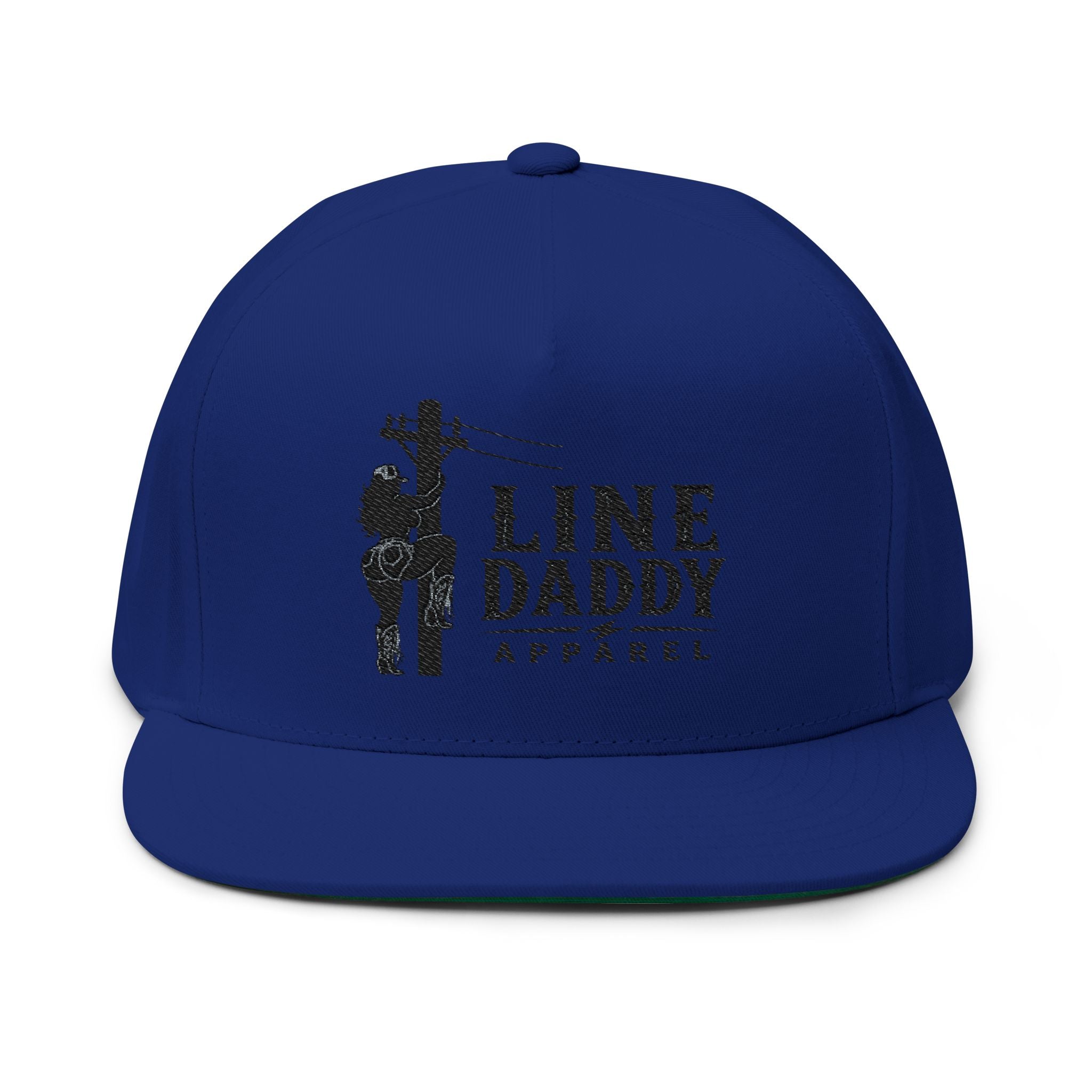 Flat Bill Cap - Line Daddy - Embroidered