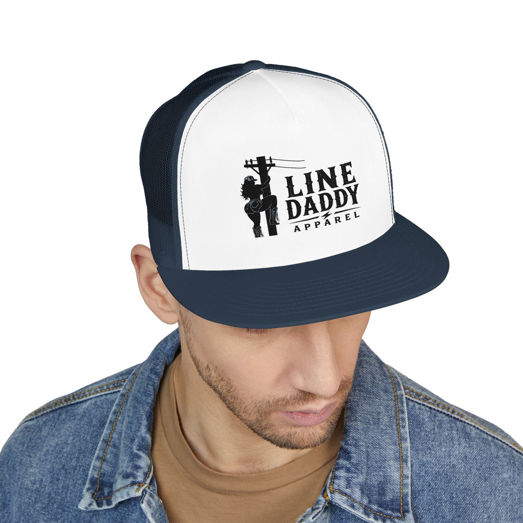 Line Daddy Trucker Cap - Lineman Logo Snapback Hat