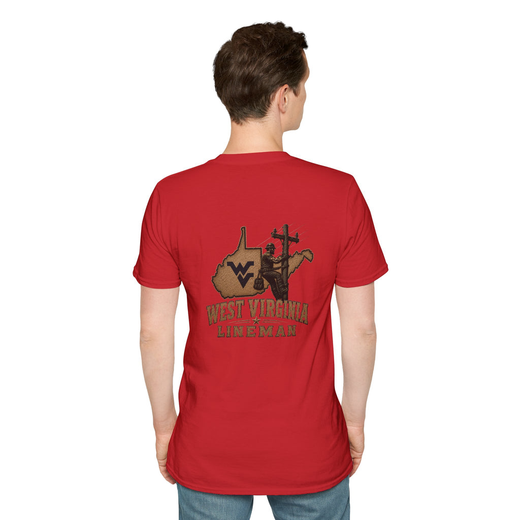 LineDaddy- West Virginia T-Shirt White Logo