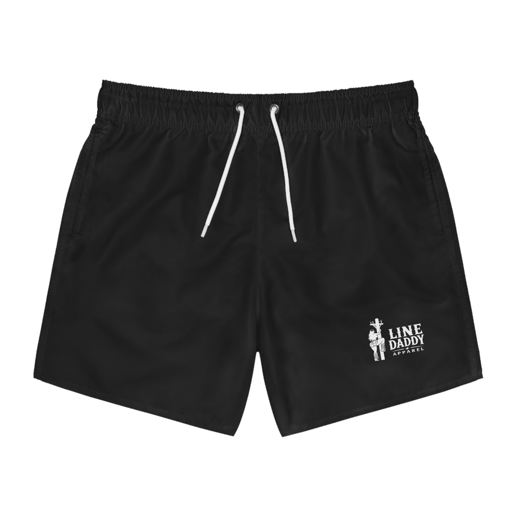 LineDaddy Swimwear Black- Small Logo