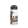 Linemen Daddy Stainless Steel Water Bottle — Lineman Pole Climbing Design