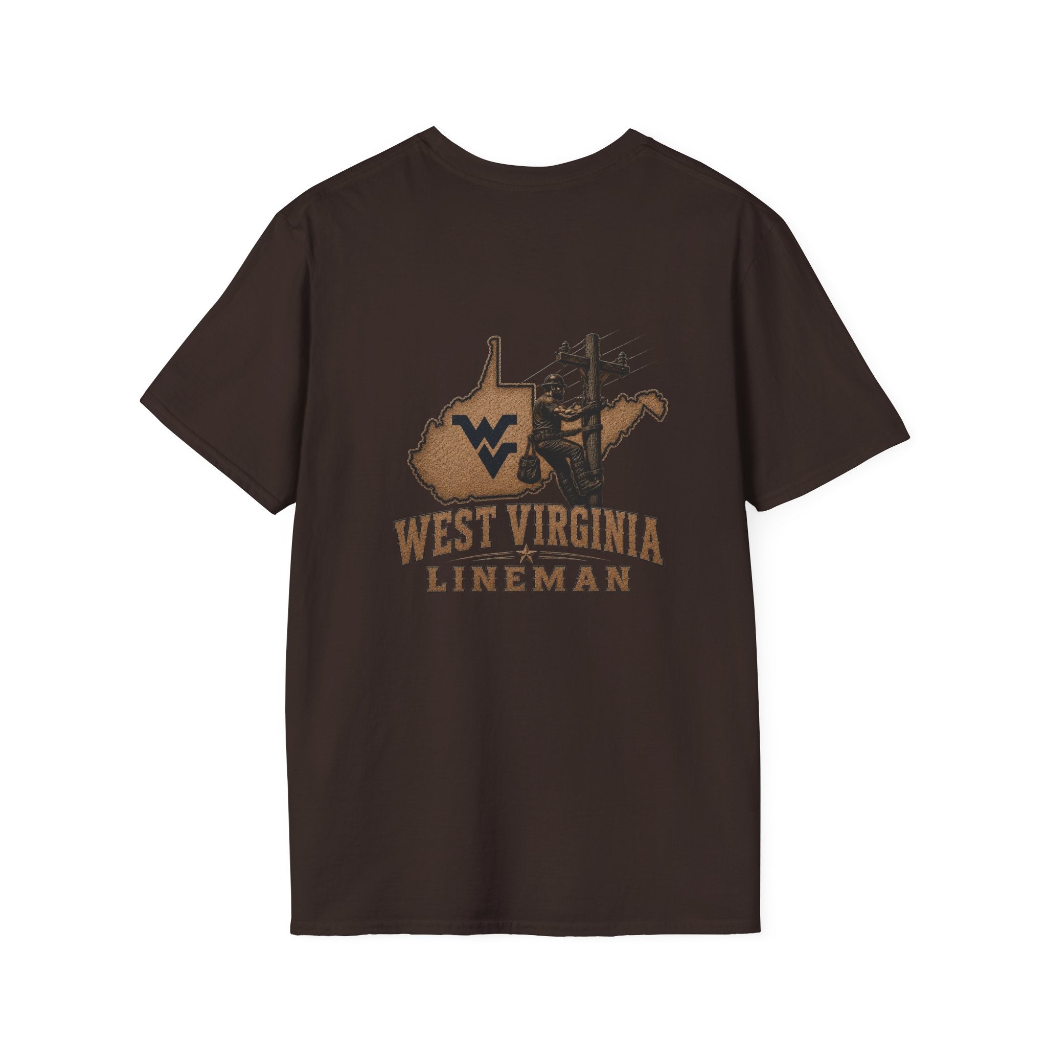 LineDaddy- West Virginia T-Shirt White Logo