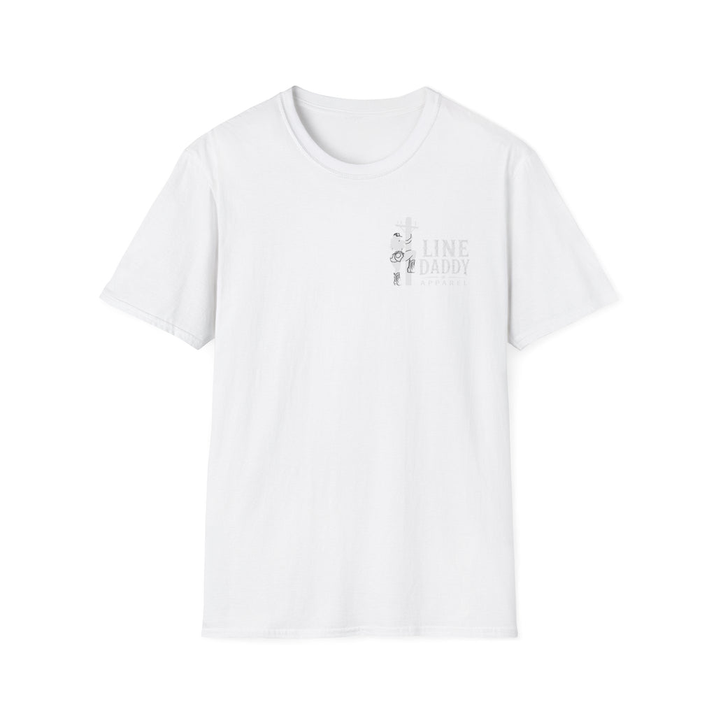 LineDaddy-TX Lineman T-Shirt White Logo