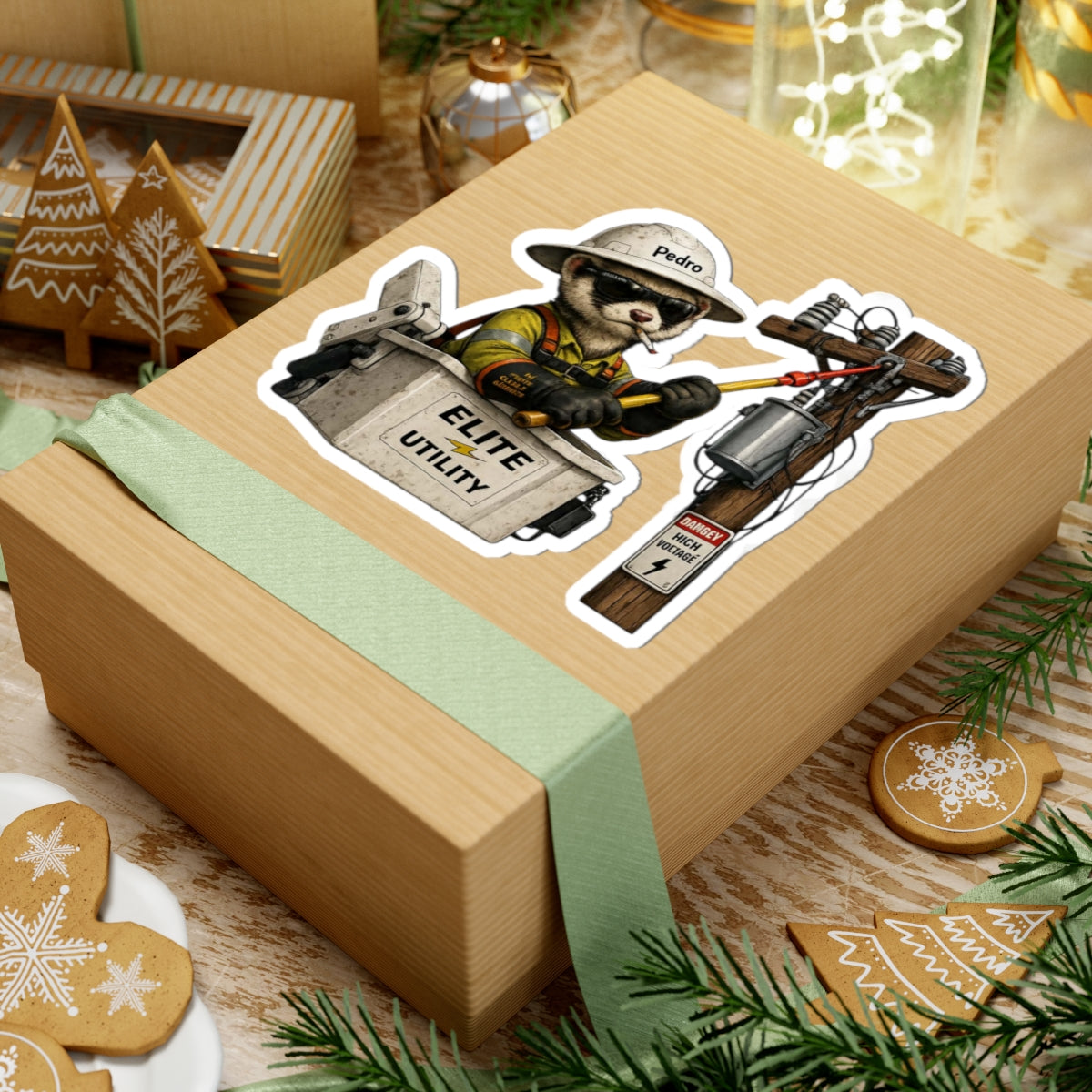 LineDaddy- PedroTheFerret Sticker