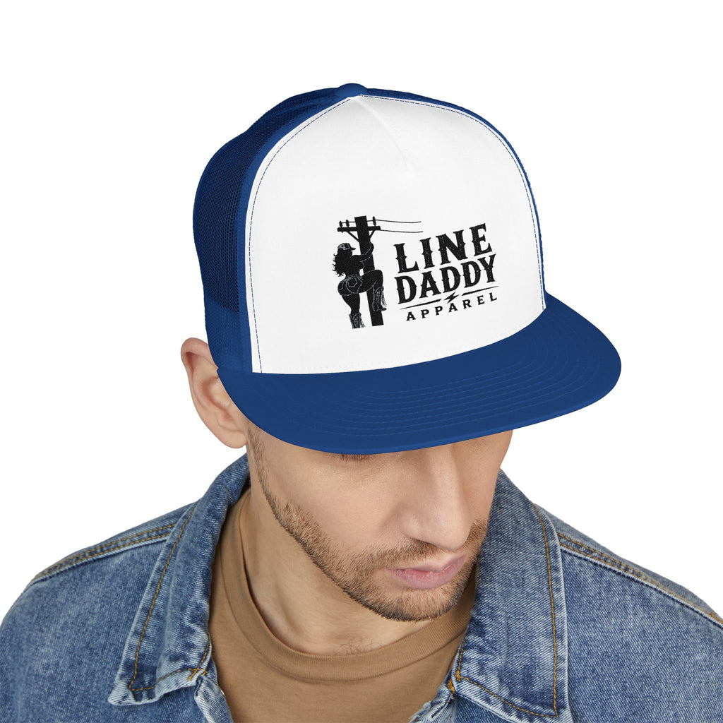 Line Daddy Trucker Cap - Lineman Logo Snapback Hat