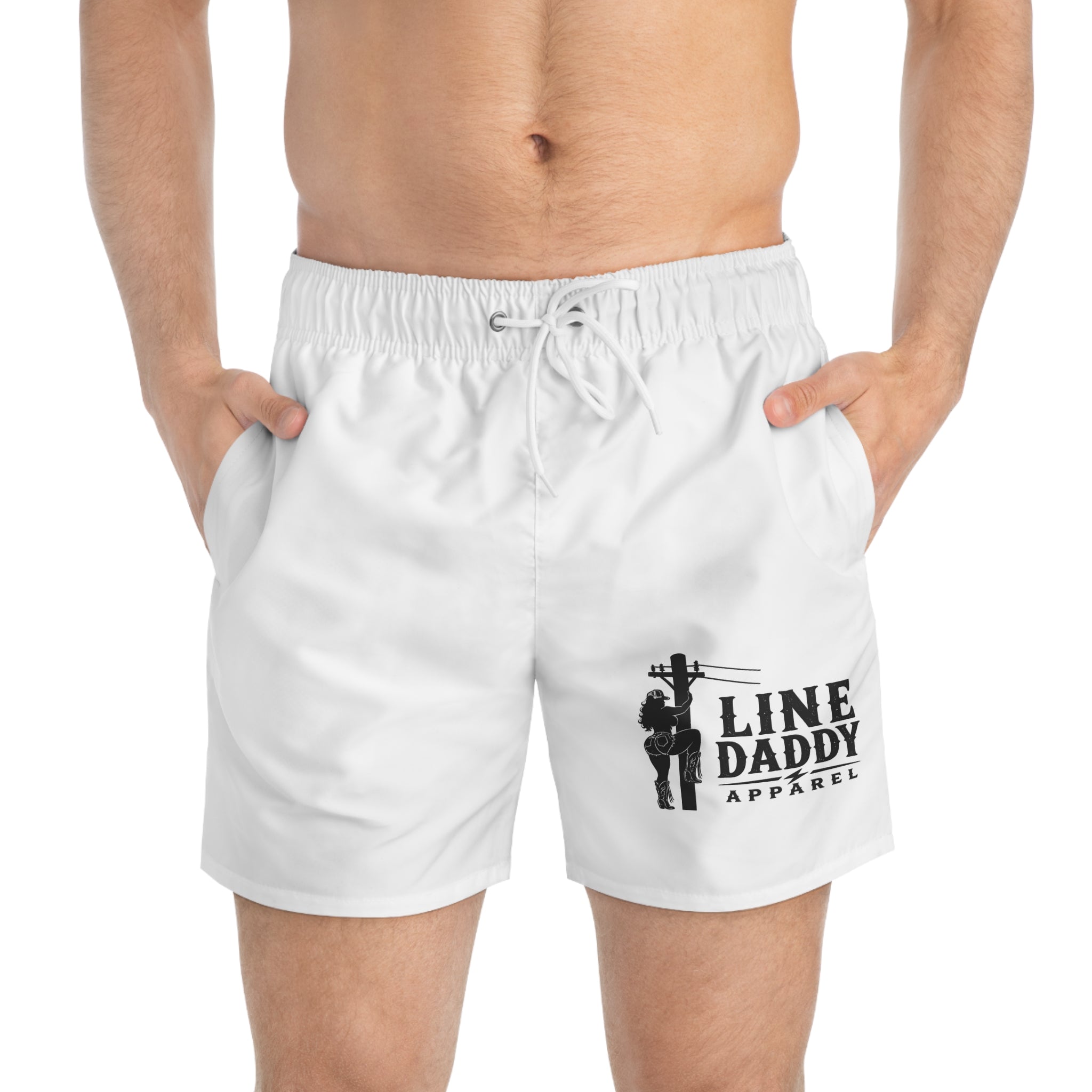 LineDaddy Swimwear- White