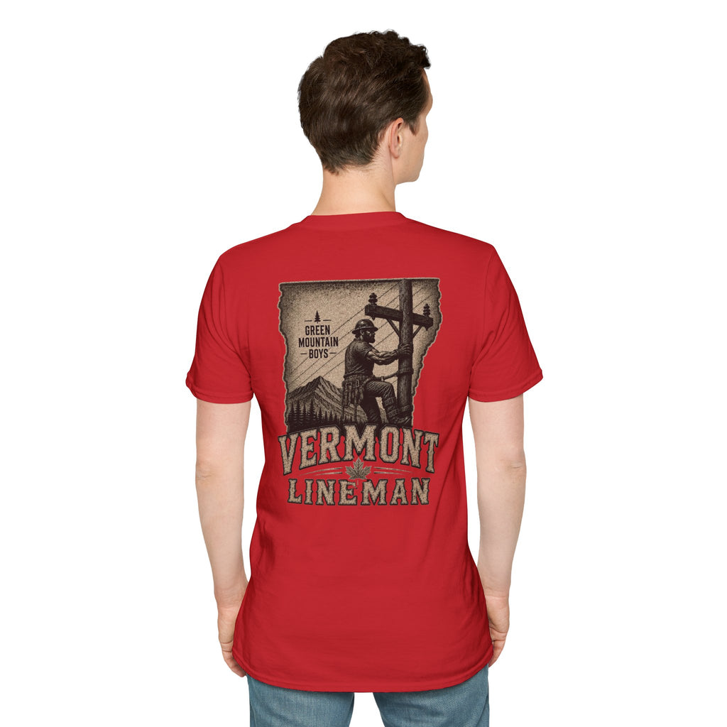 LineDaddy Vermont T-Shirt White Logo