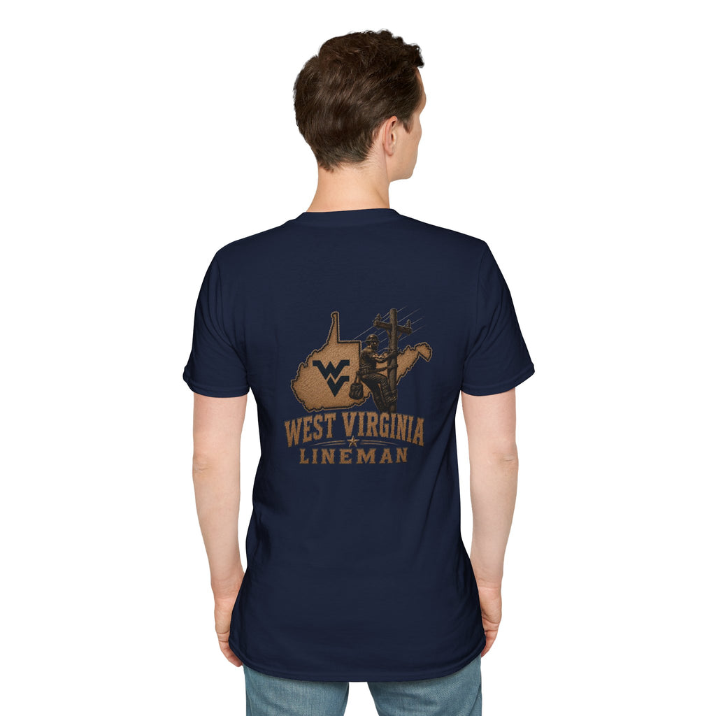 LineDaddy- West Virginia T-Shirt White Logo
