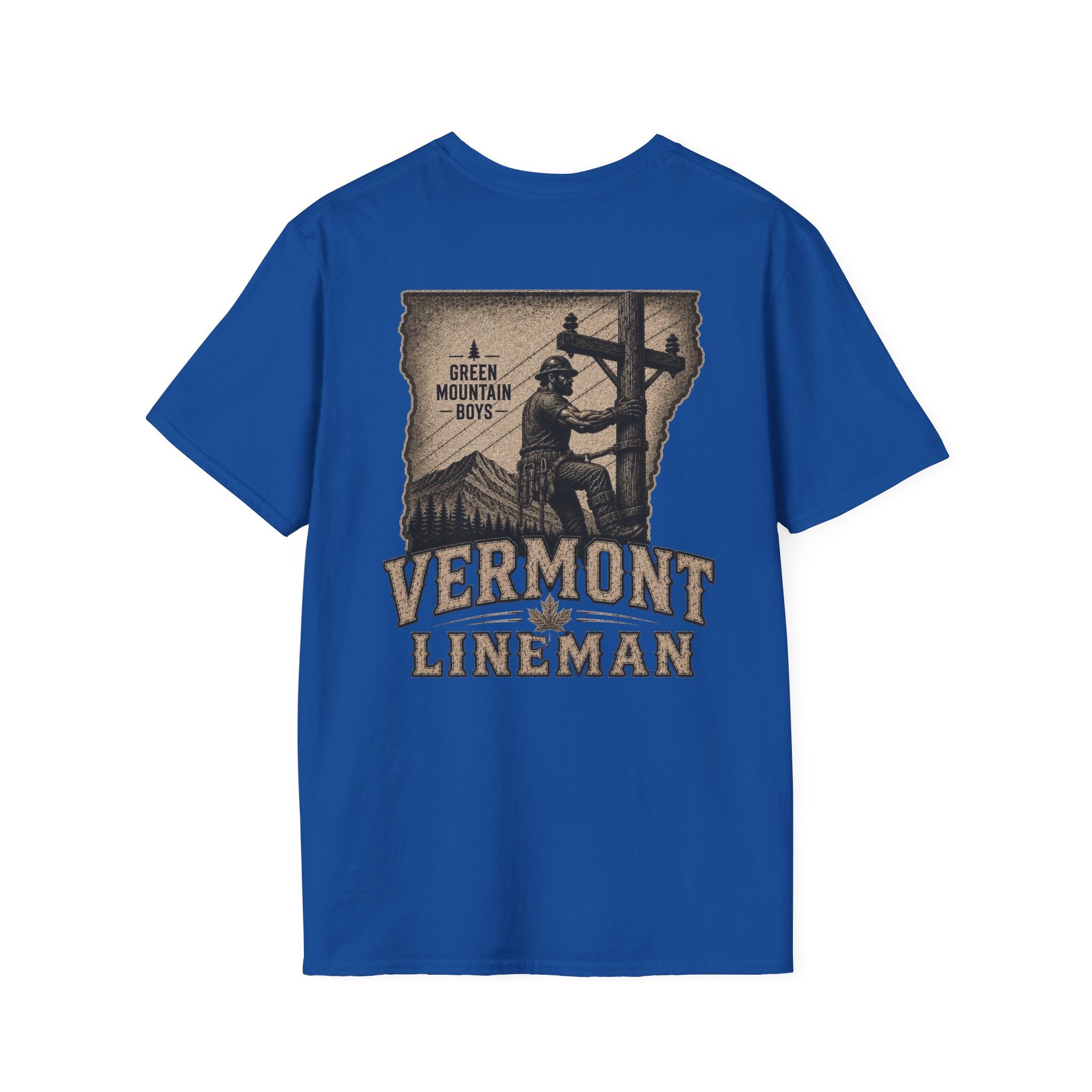 LineDaddy Vermont T-Shirt White Logo