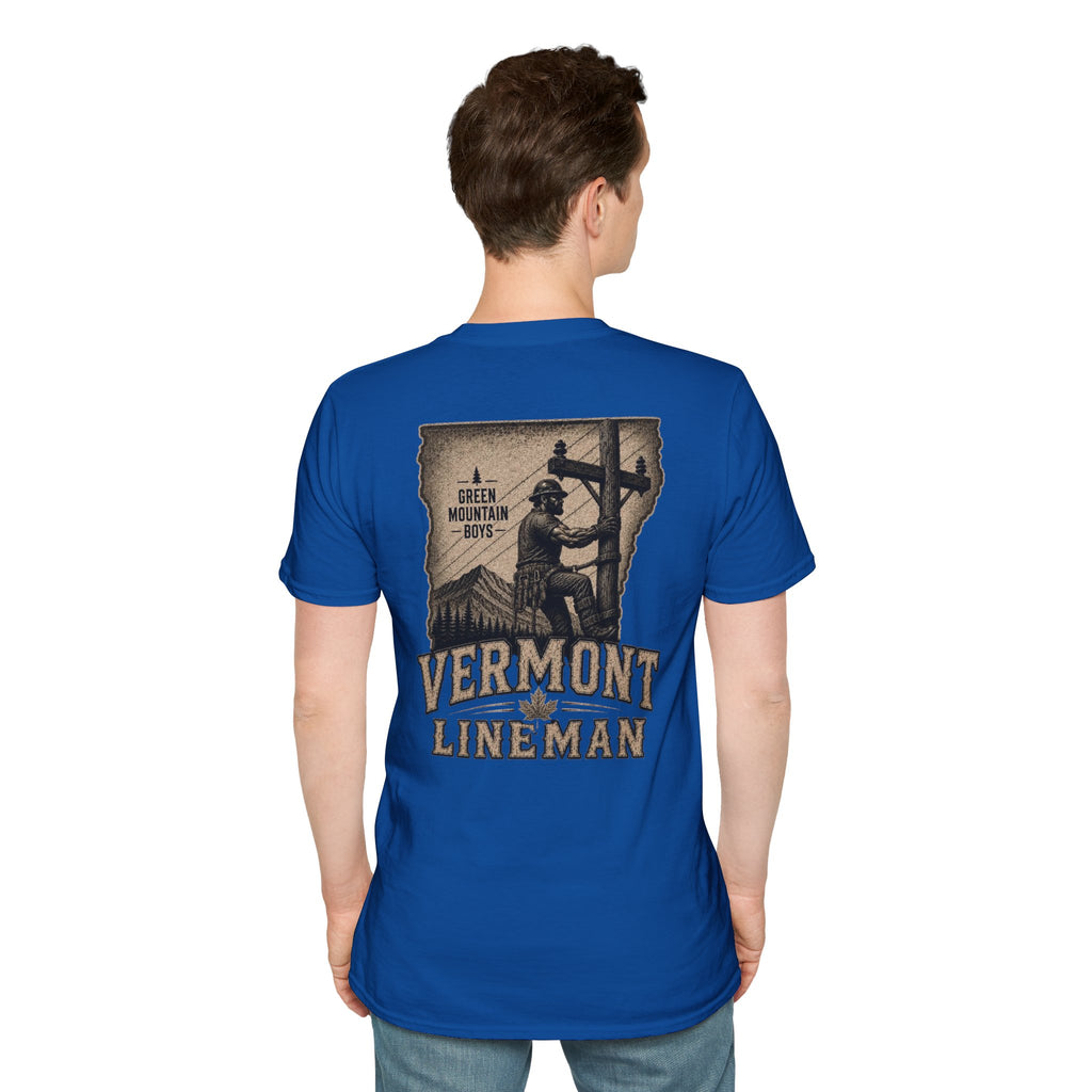 LineDaddy Vermont T-Shirt White Logo