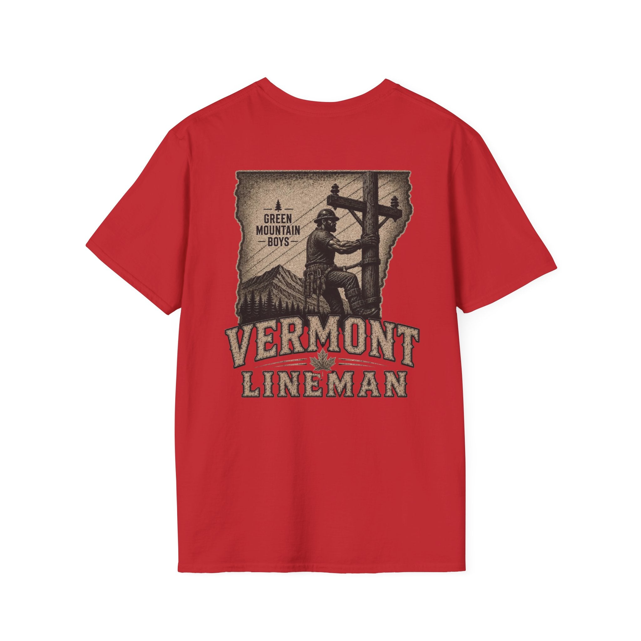 LineDaddy Vermont T-Shirt White Logo
