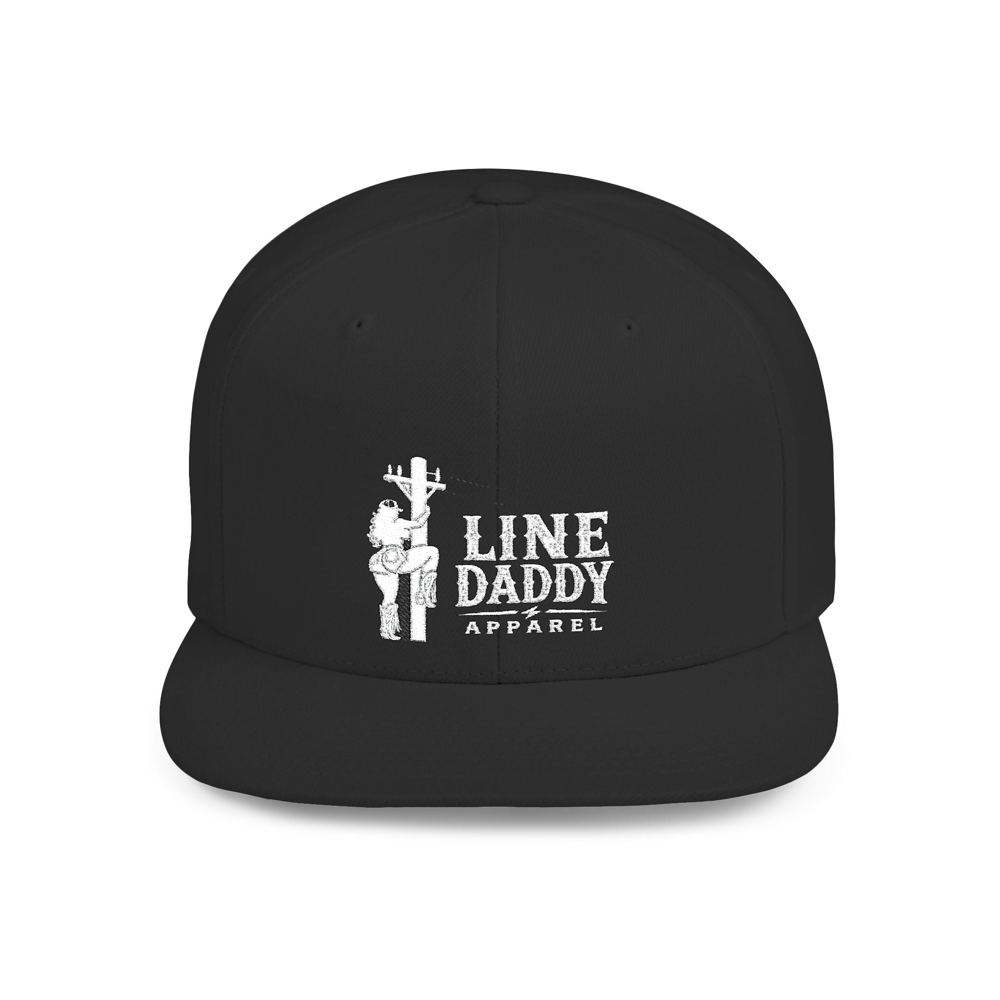LineDaddy-Flat Bill White Logo
