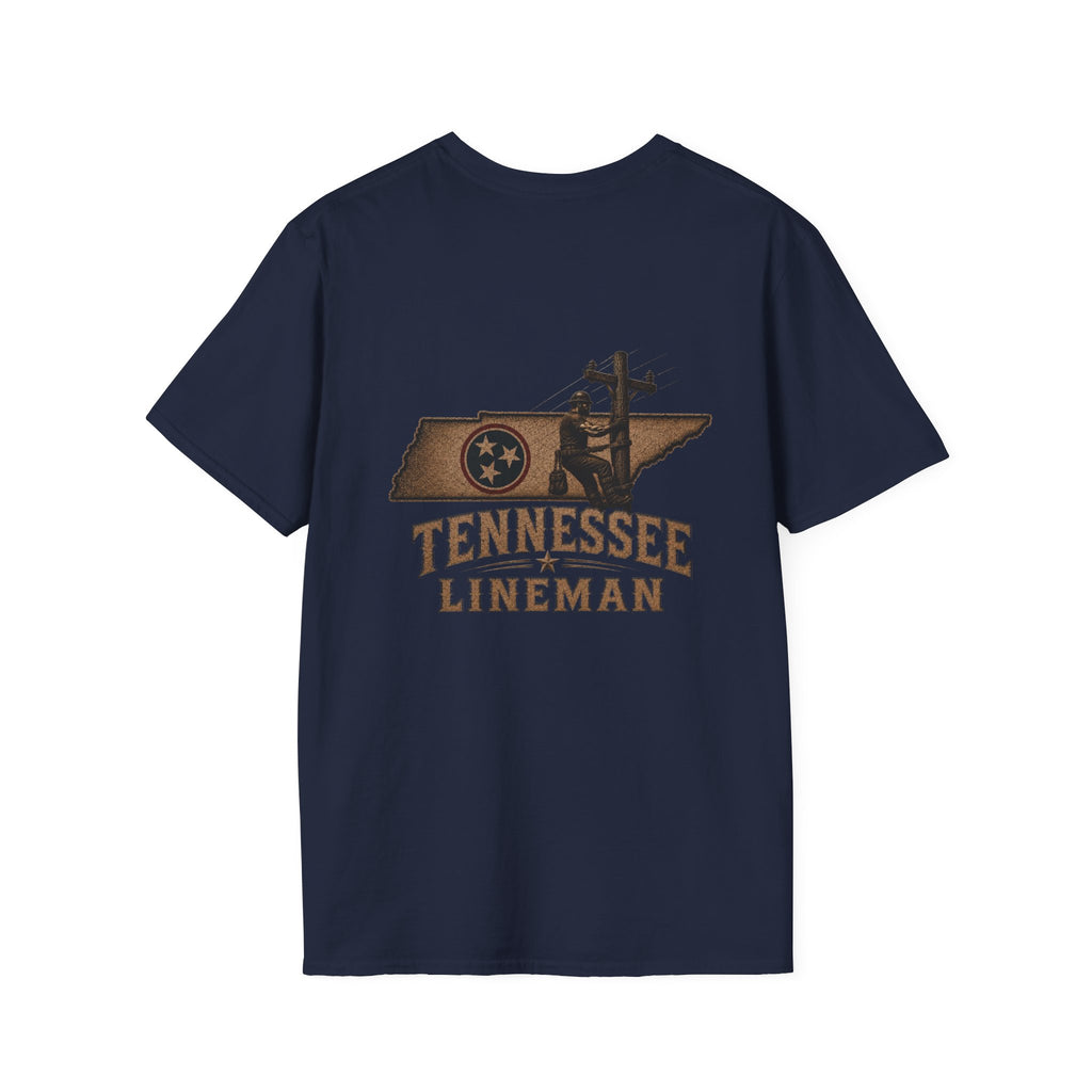 LineDaddy TN Lineman T-Shirt White Logo