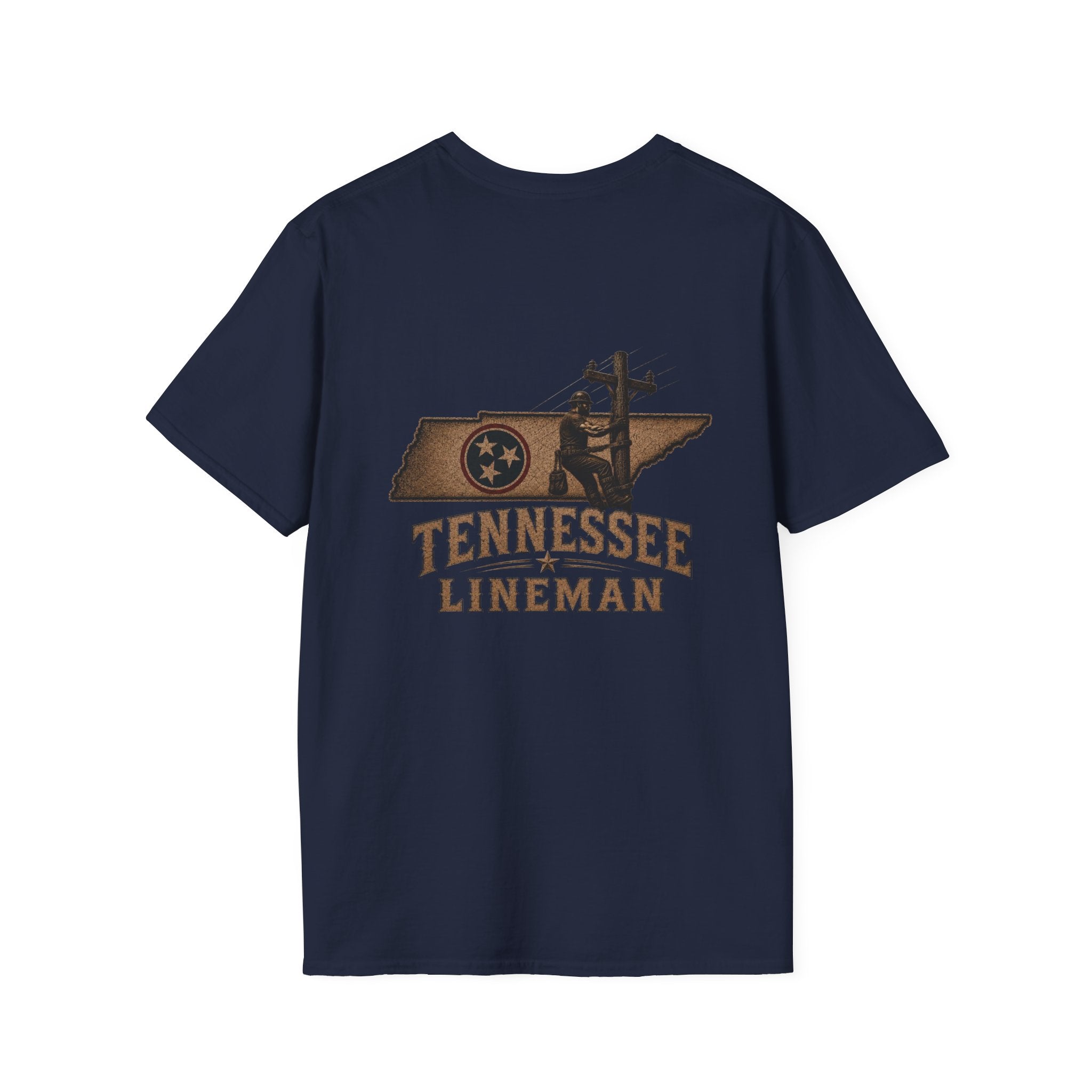 LineDaddy TN Lineman T-Shirt White Logo