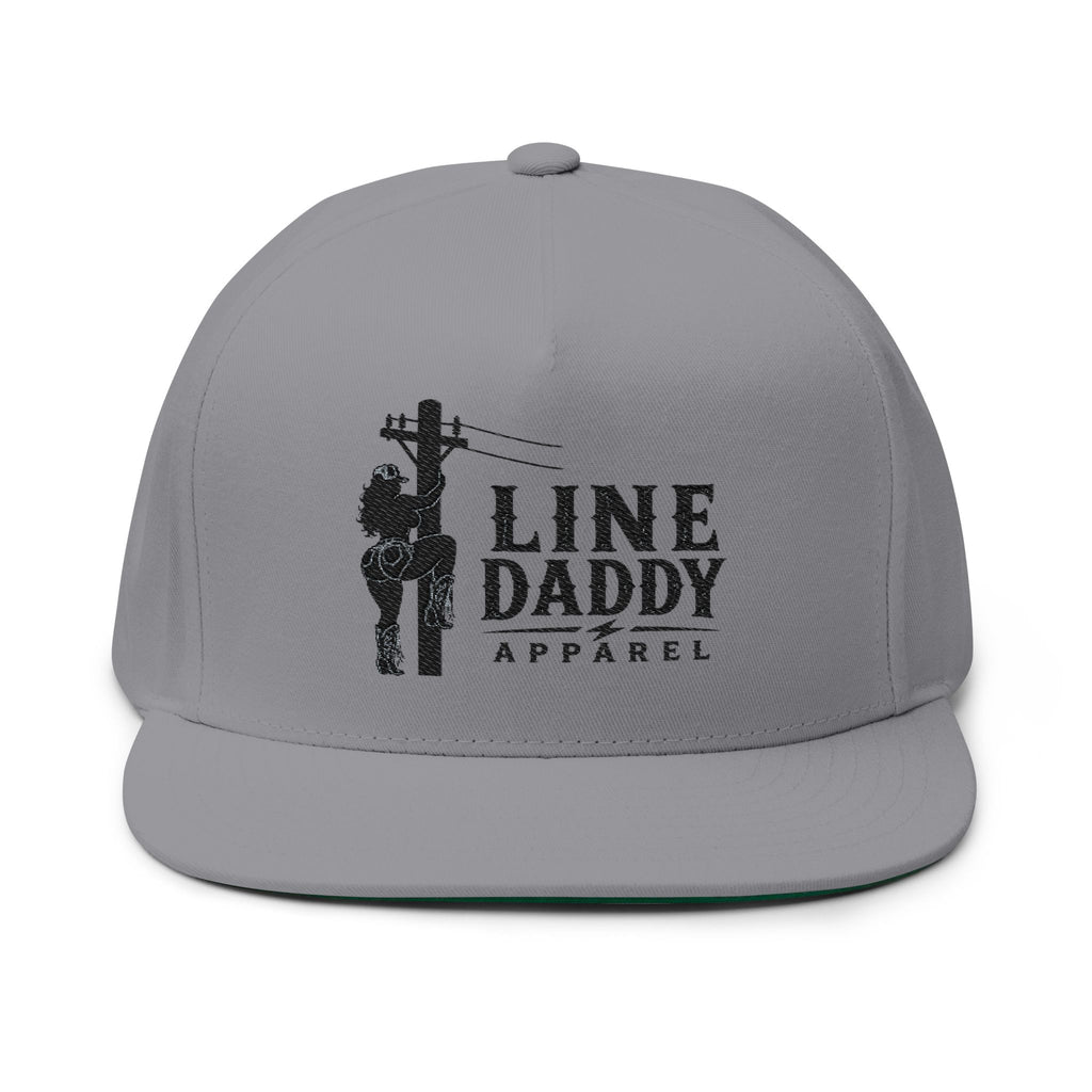 Flat Bill Cap - Line Daddy - Embroidered
