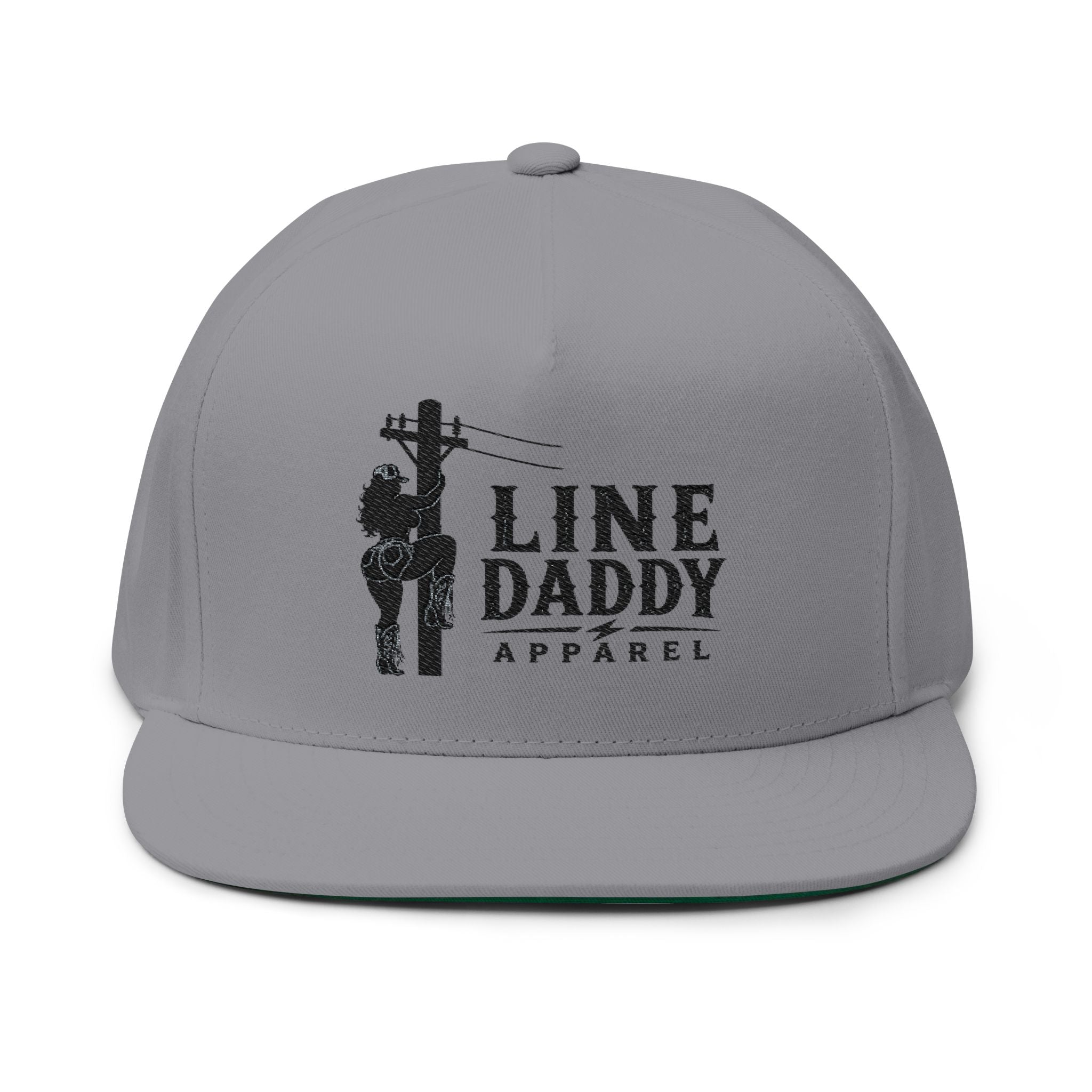 Flat Bill Cap - Line Daddy - Embroidered